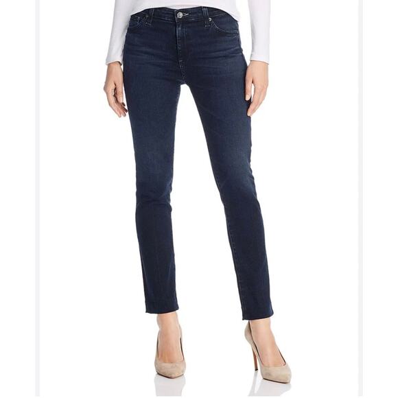 AG The Harper Straight Jeans Dark Wash Black-Blue Women’s 29R - Picture 3 of 13